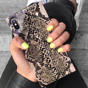 FLAUNT Python Square iPhone Case